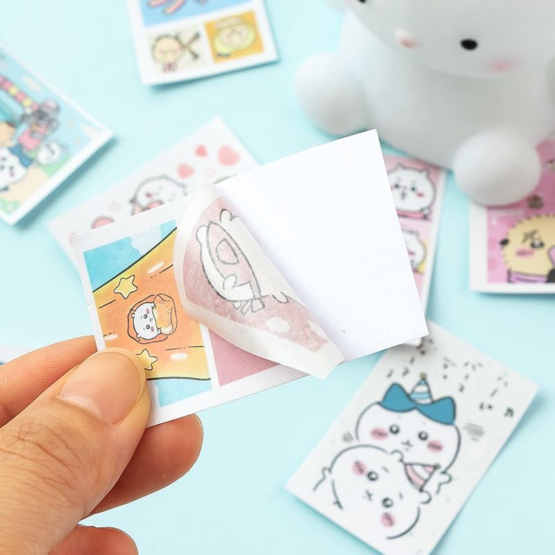 50pcs Chiikawa Cartoon Mini Sticker Book