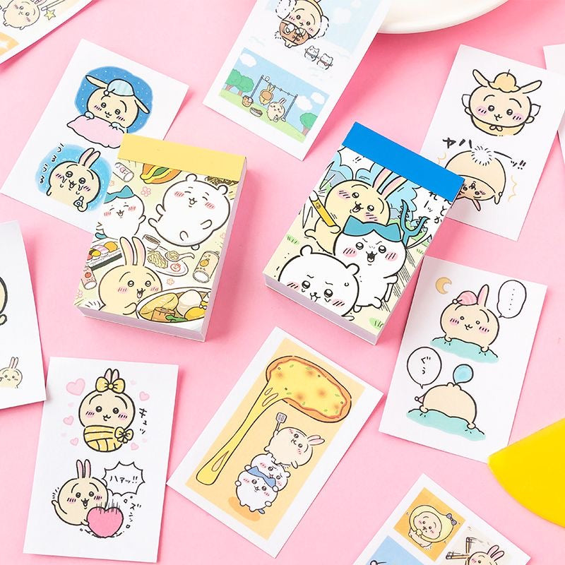 50pcs Chiikawa Cartoon Mini Sticker Book