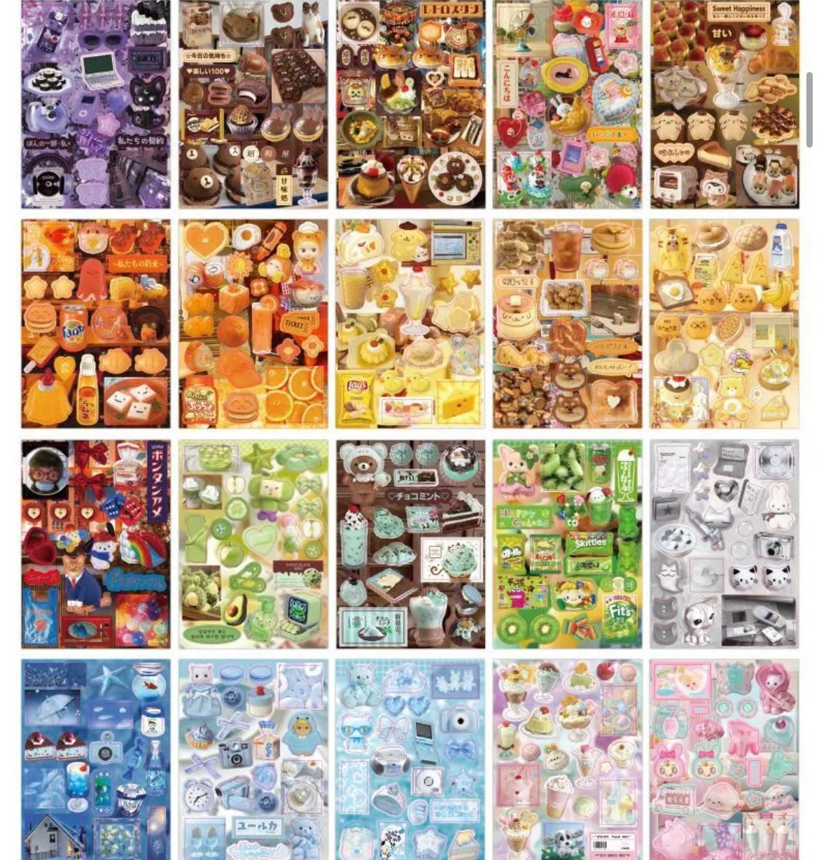 50Pages Cute Bear Japanese sticker Book Scrapbook Material