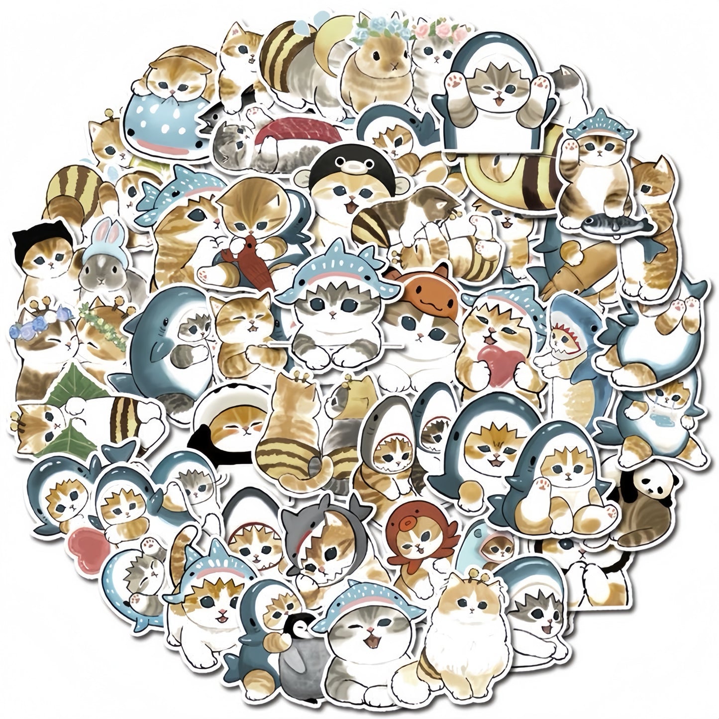 50pcs Mofusand Cute Waterproof Stickers