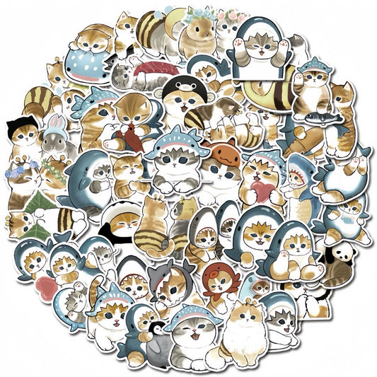50pcs Mofusand Cute Waterproof Stickers