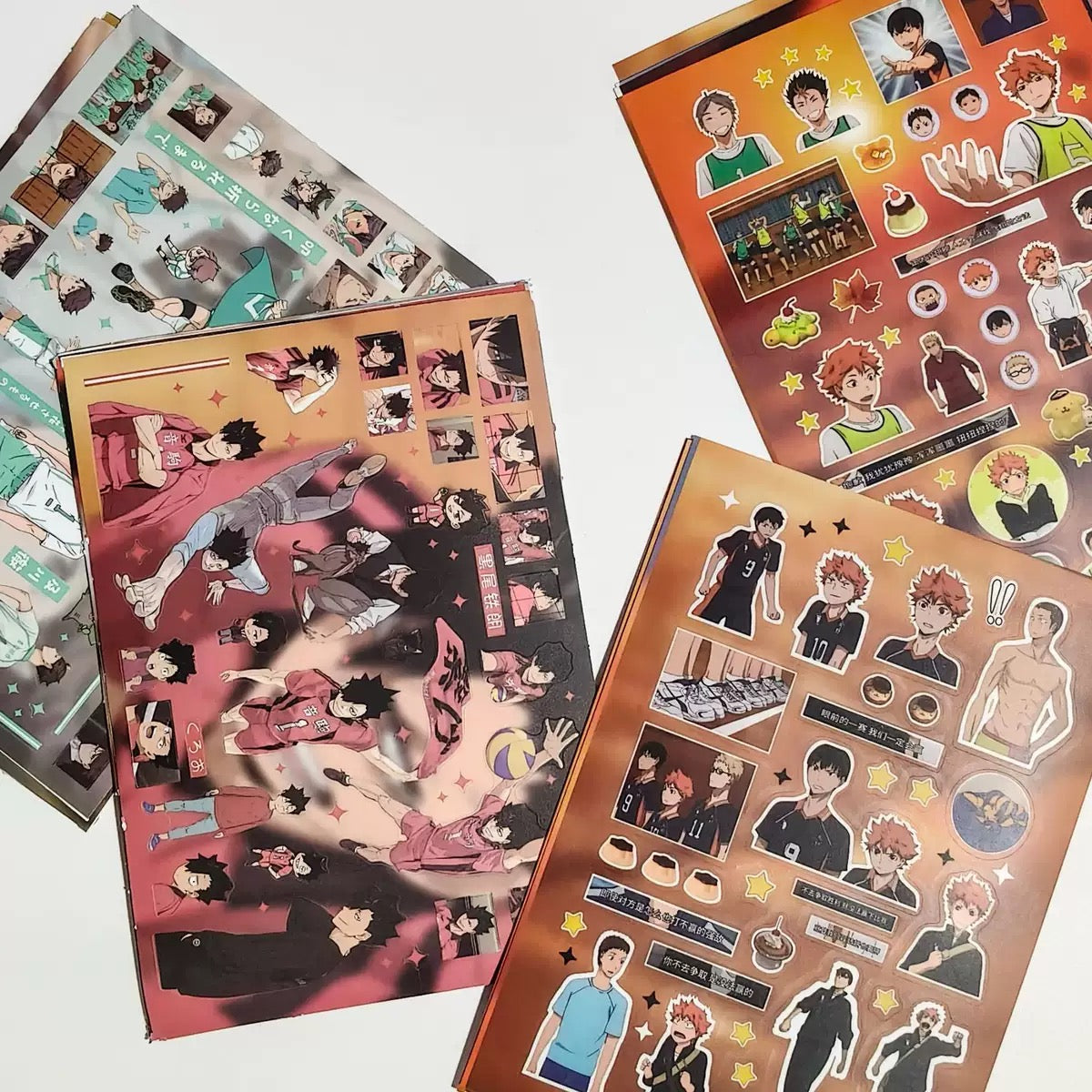 8 Sheets Haikyuu!! Stickers A&B