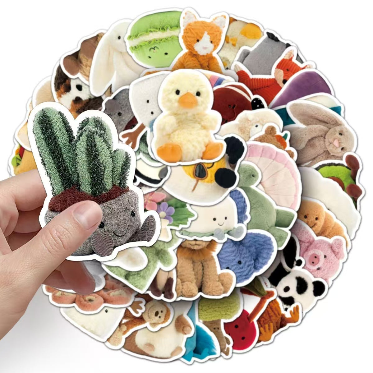 51 Pcs Plush Toy Cartoon stickers