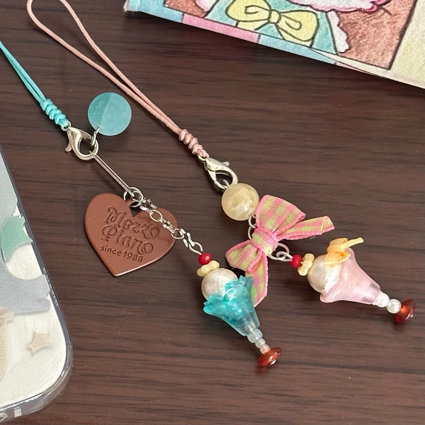 Dessert House Series Ice Cream Phone Chain