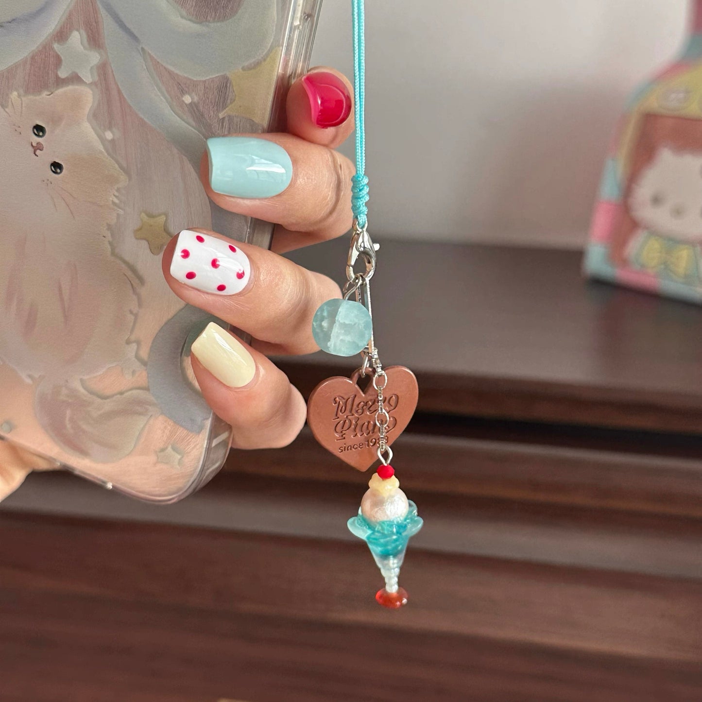 Dessert House Series Ice Cream Phone Chain