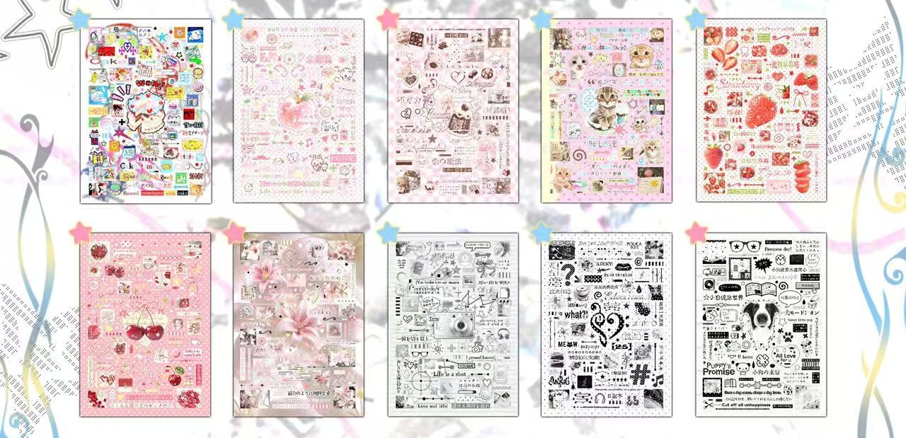 【Pre-Order】30Pages
Colorful Fantasy Sticker Book