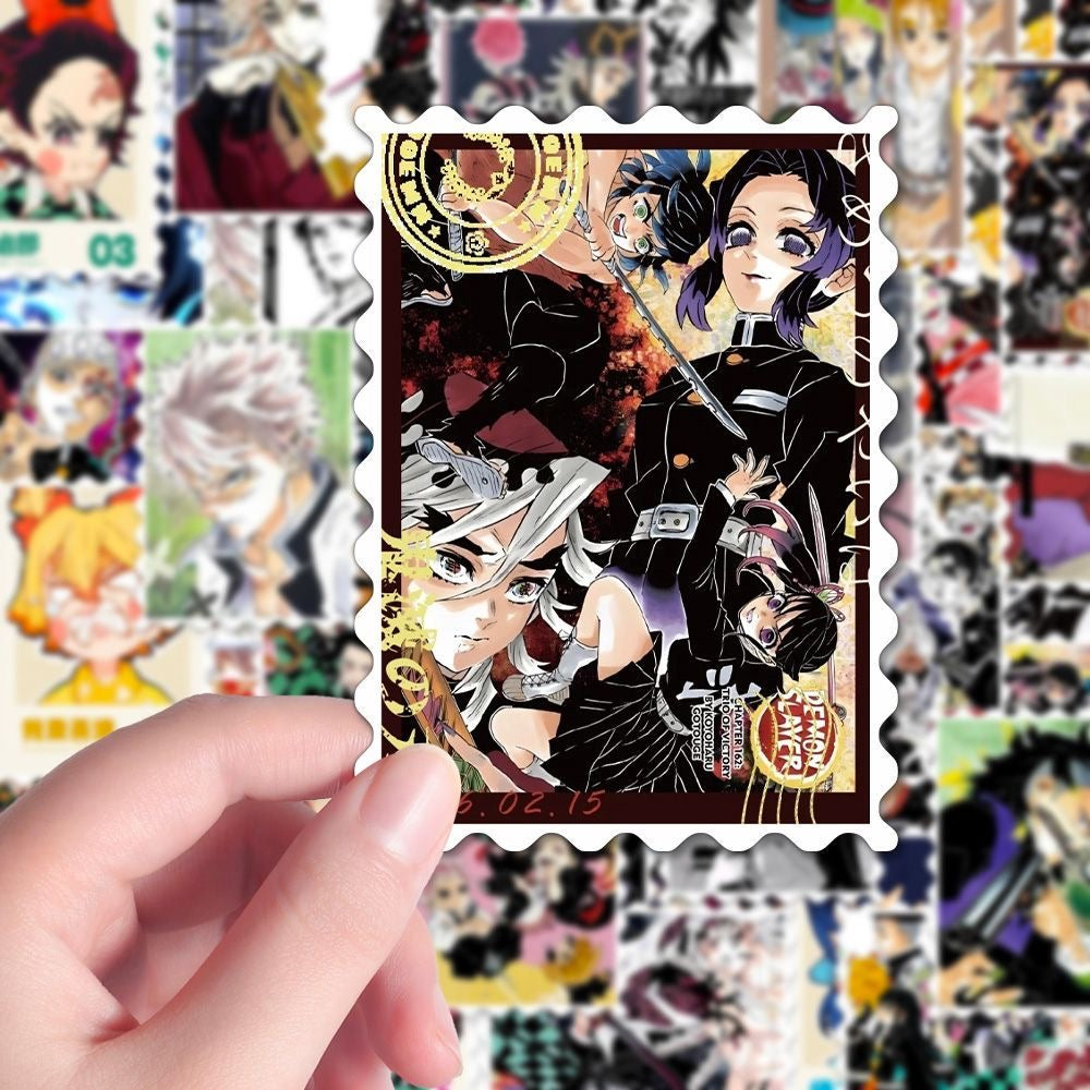 54Pcs Demon Slayer Stam Waterproof Stickers