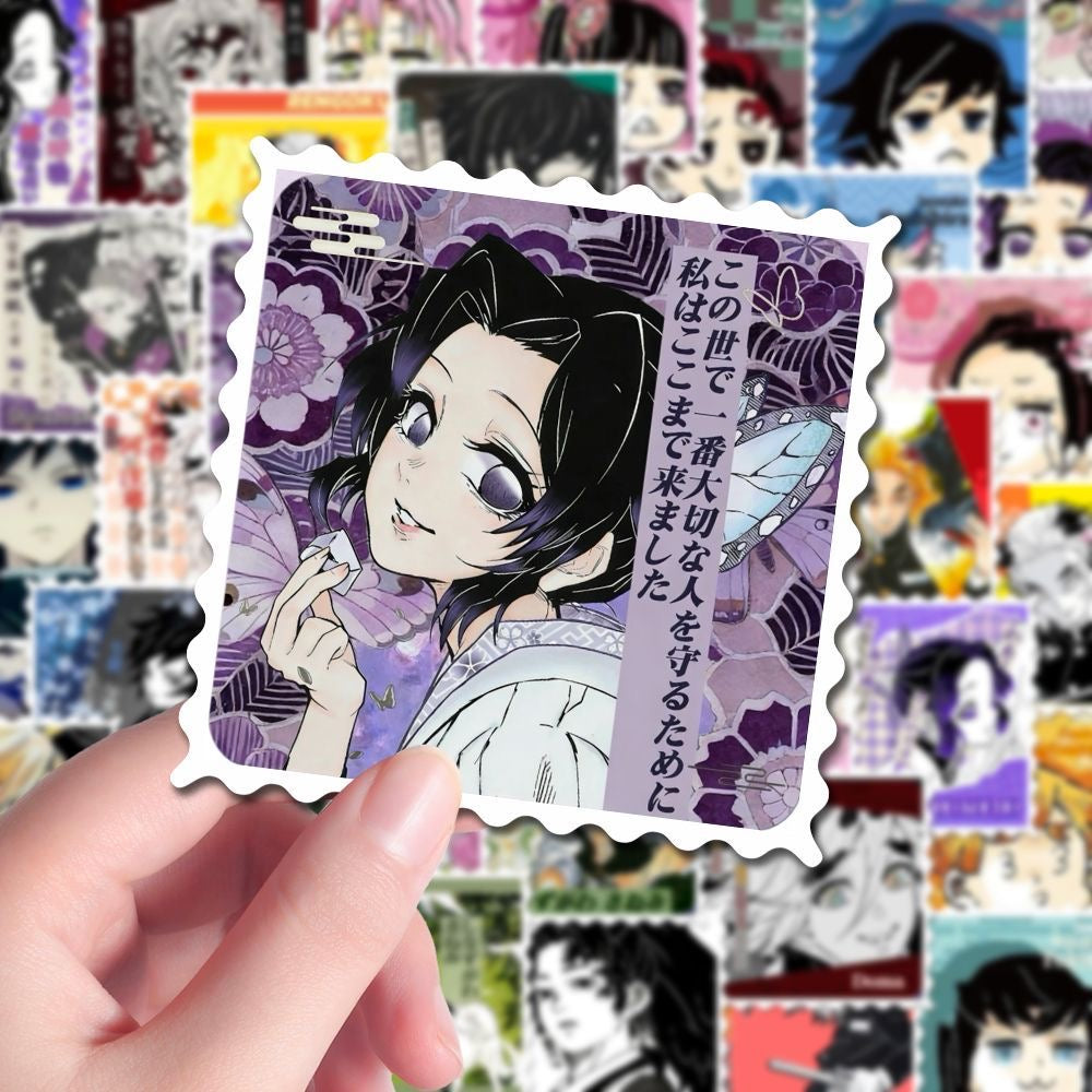 54Pcs Demon Slayer Stam Waterproof Stickers