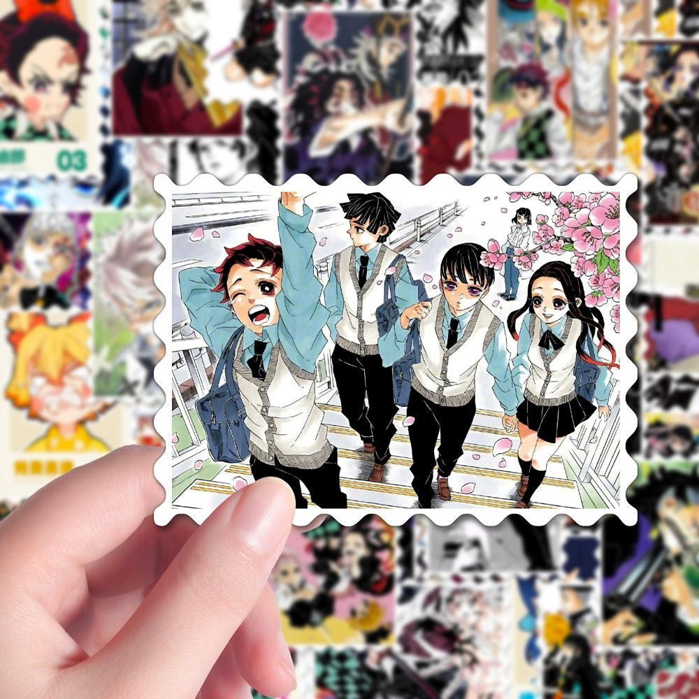 54Pcs Demon Slayer Stam Waterproof Stickers