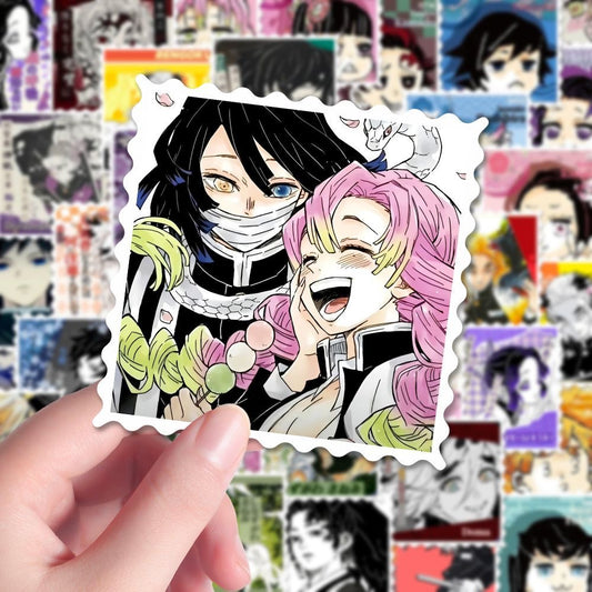 54Pcs Demon Slayer Stam Waterproof Stickers