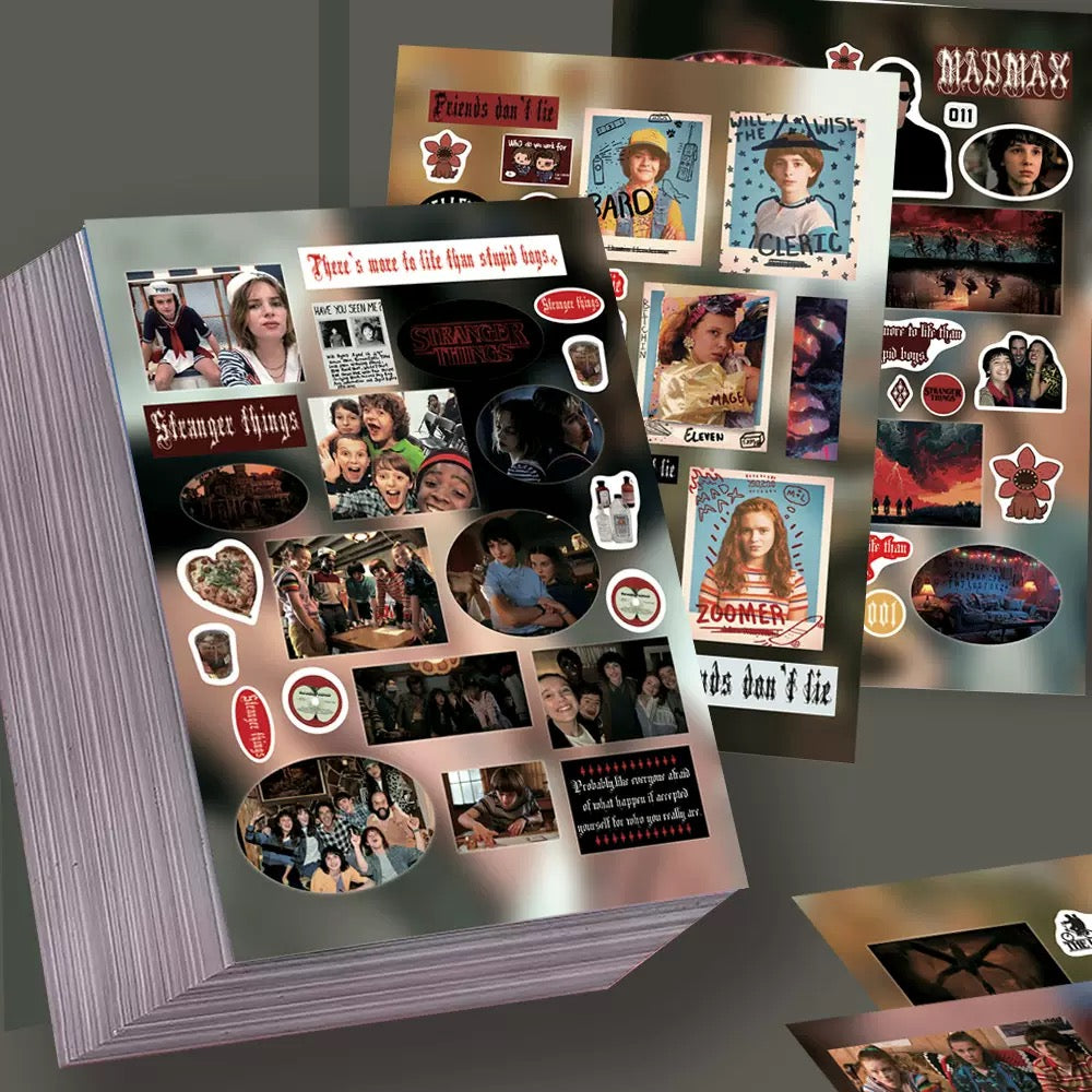 8 Sheets Stranger Things Stickers B