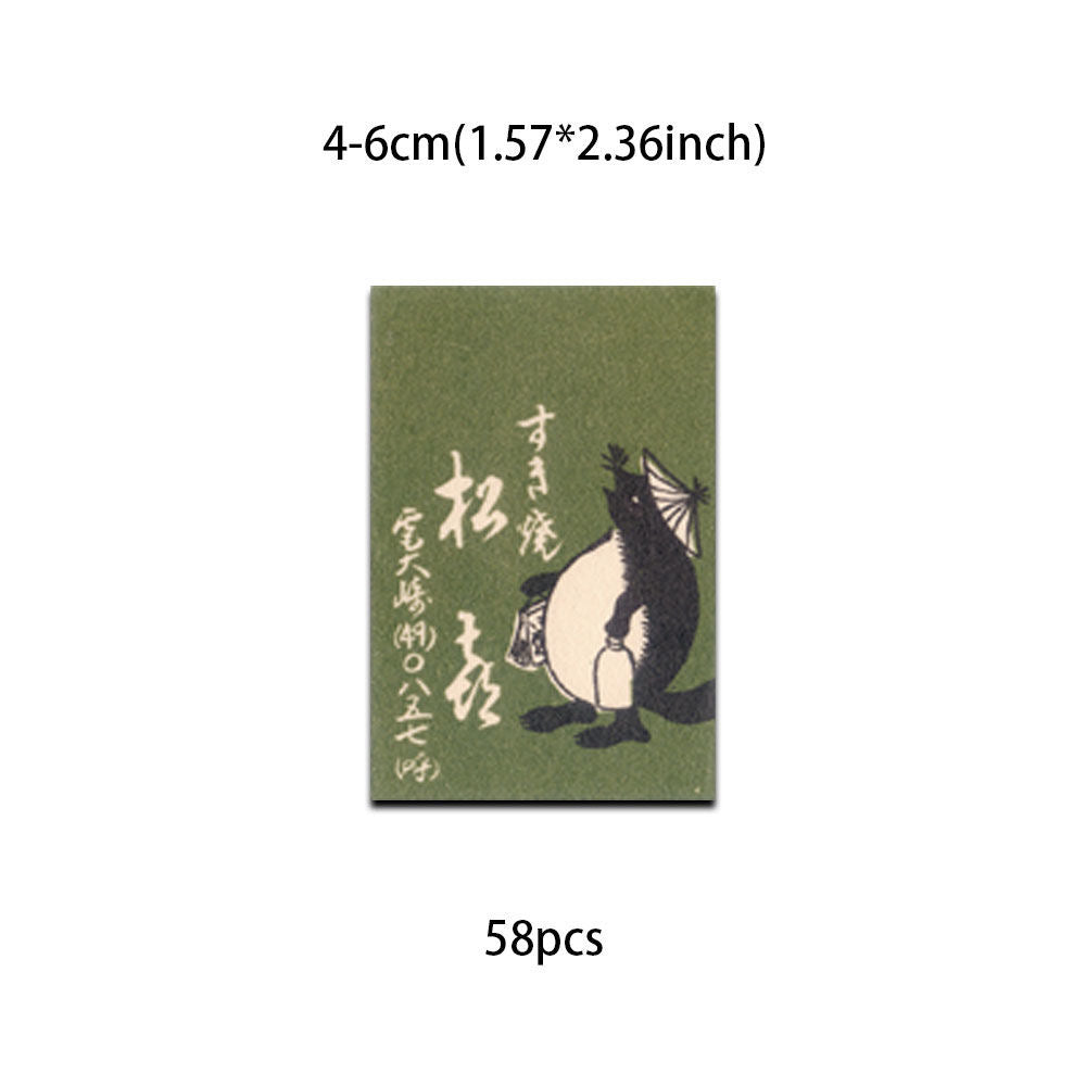 58Pcs Asakusa Izumiya Fuji Mountain Japanese Stickers