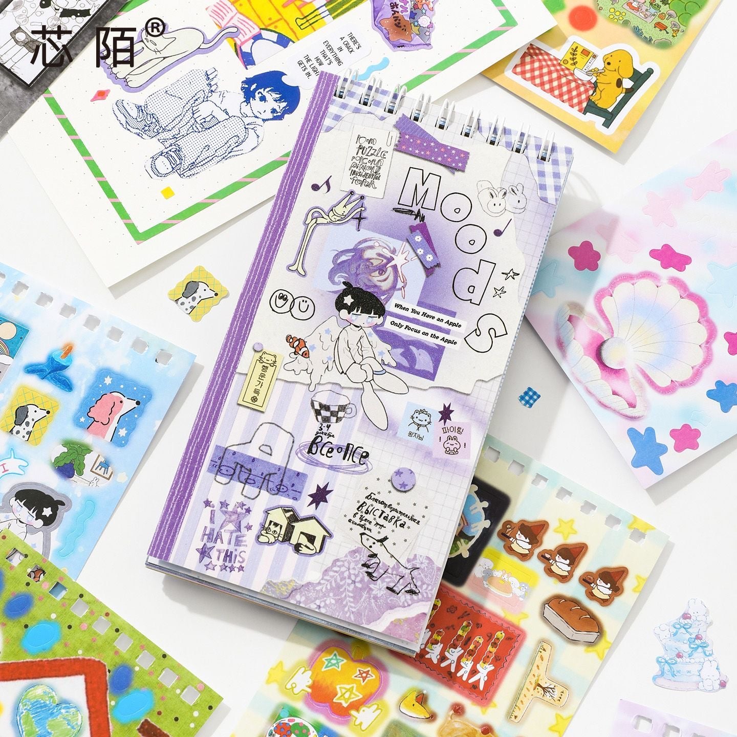 20 Pages Girl's Diary Sticker Book