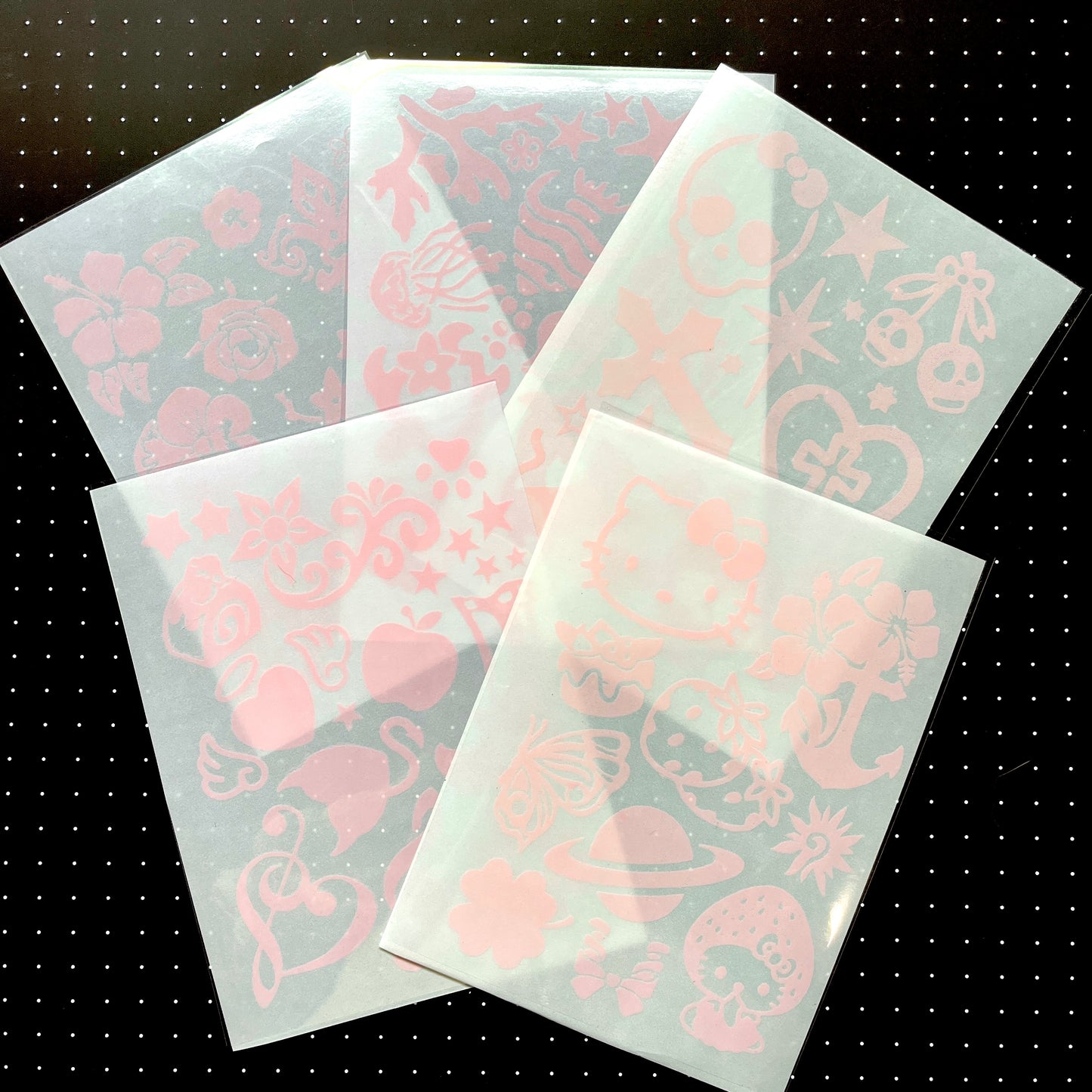 Glitter Tattoo Sticker Set