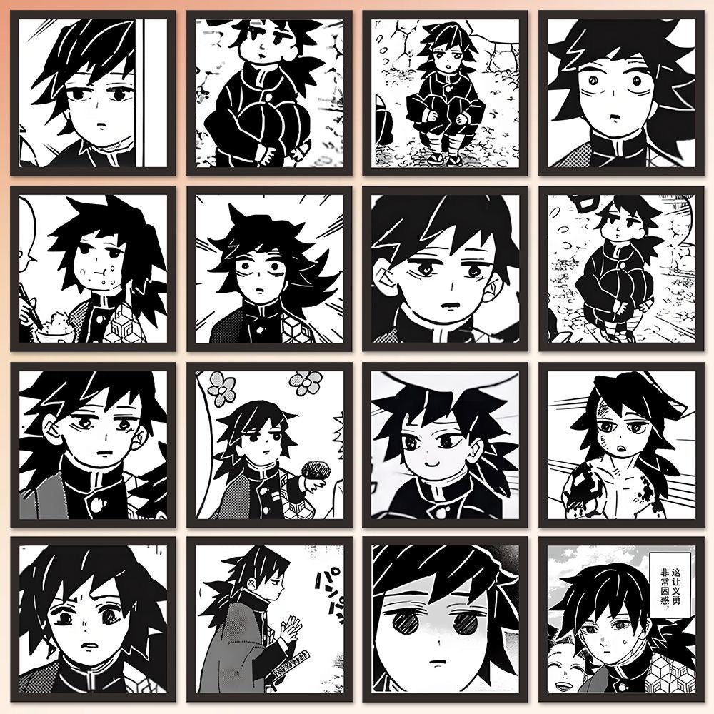 120pcs Demon Slayer Giyu Stickers