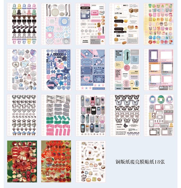 60Pages Fragments Of Time Sticker Book