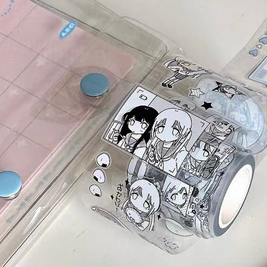 5M Black And White Schoolmates Sticker Roll