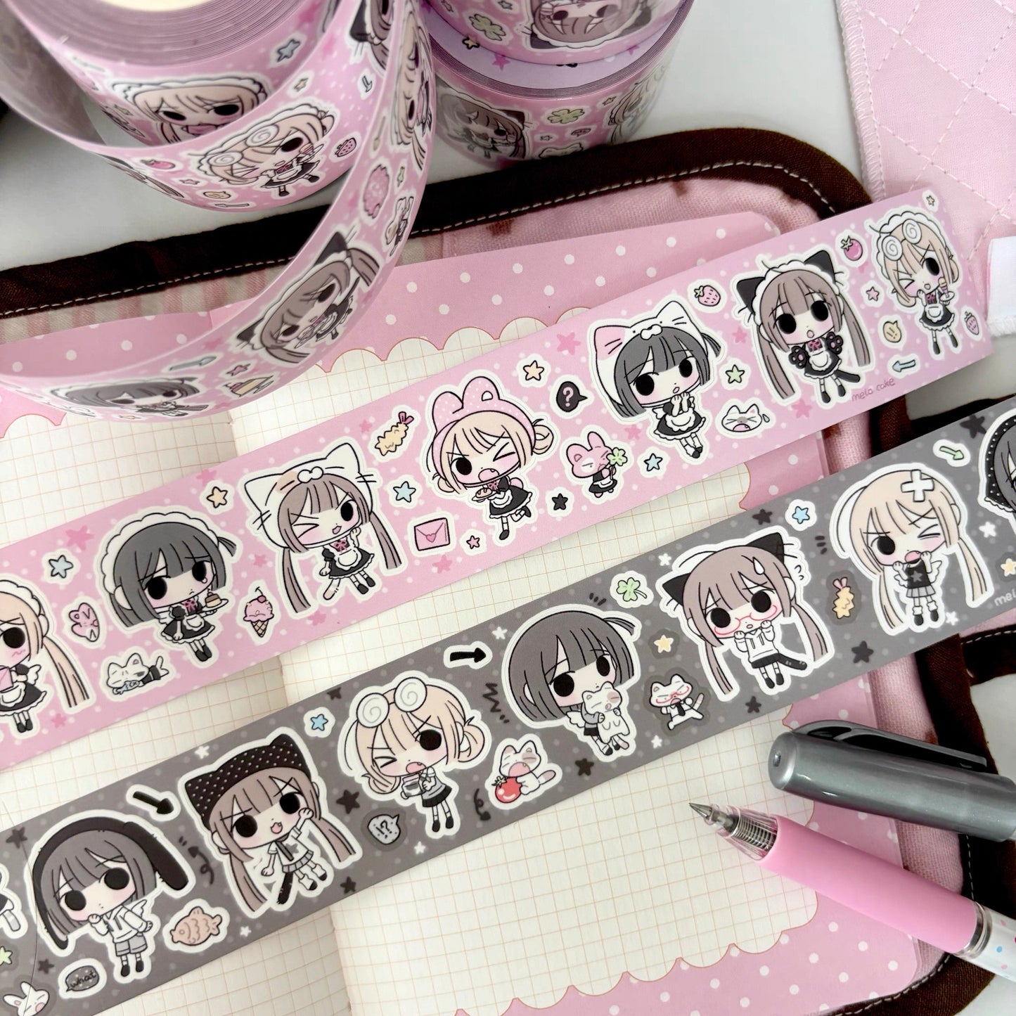 5M Chibi Maid Sticker Roll