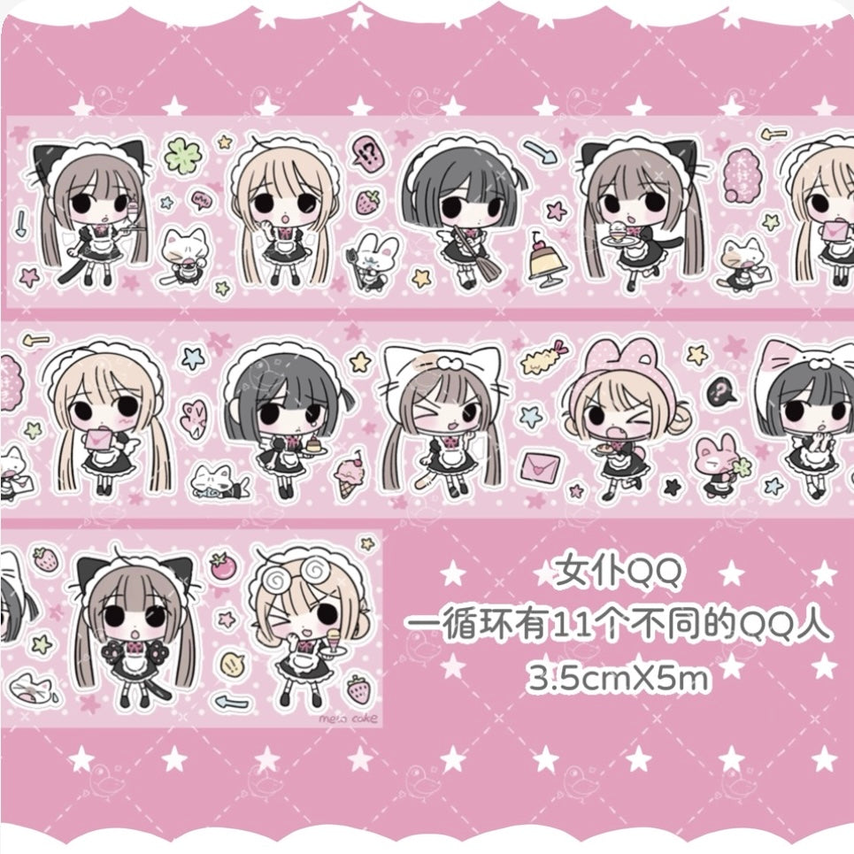 5M Chibi Maid Sticker Roll