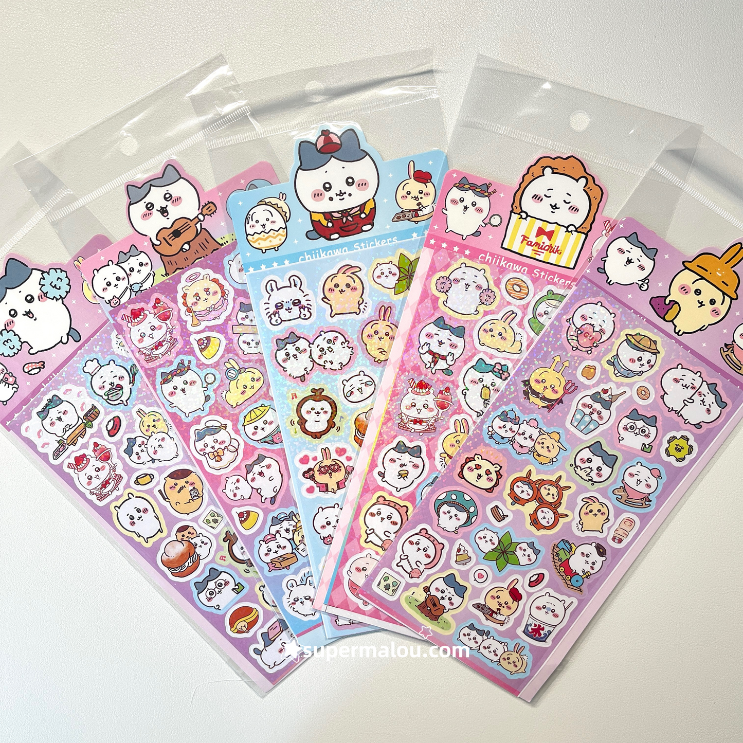5 Sheets Chiikawa Laser Random stickers