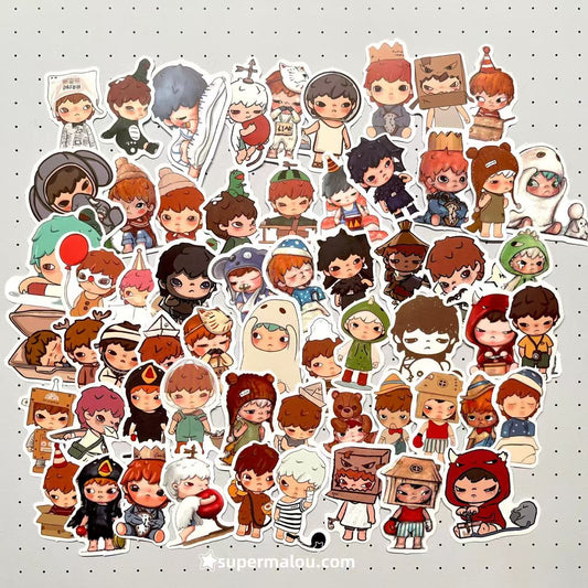 60Pcs Pop mart Hirono Stickers