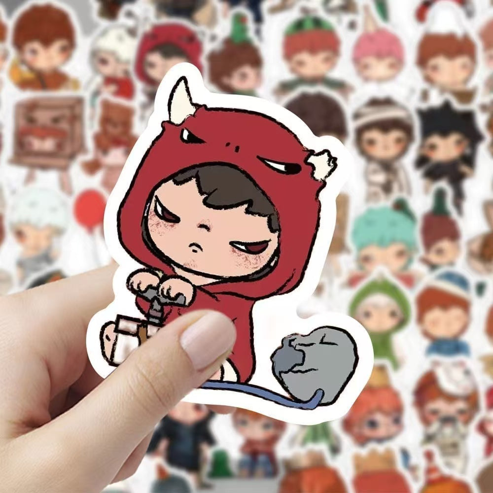 60Pcs Pop mart Hirono Stickers