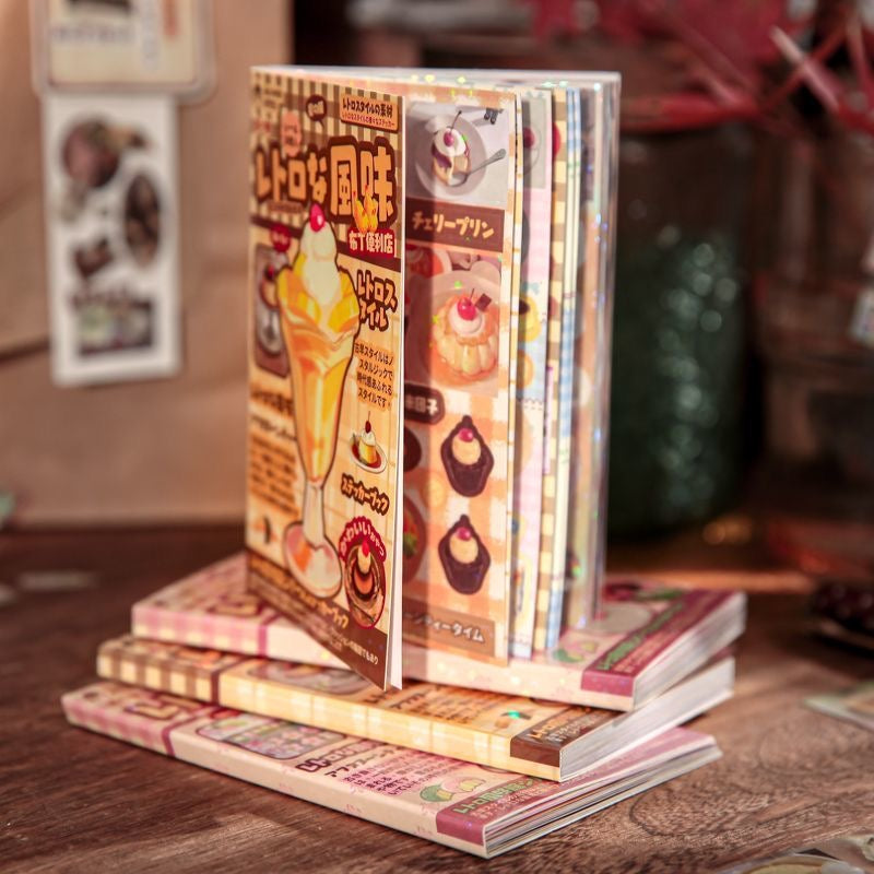 60Pages  Retro Flavor Restaurant Sticker Book