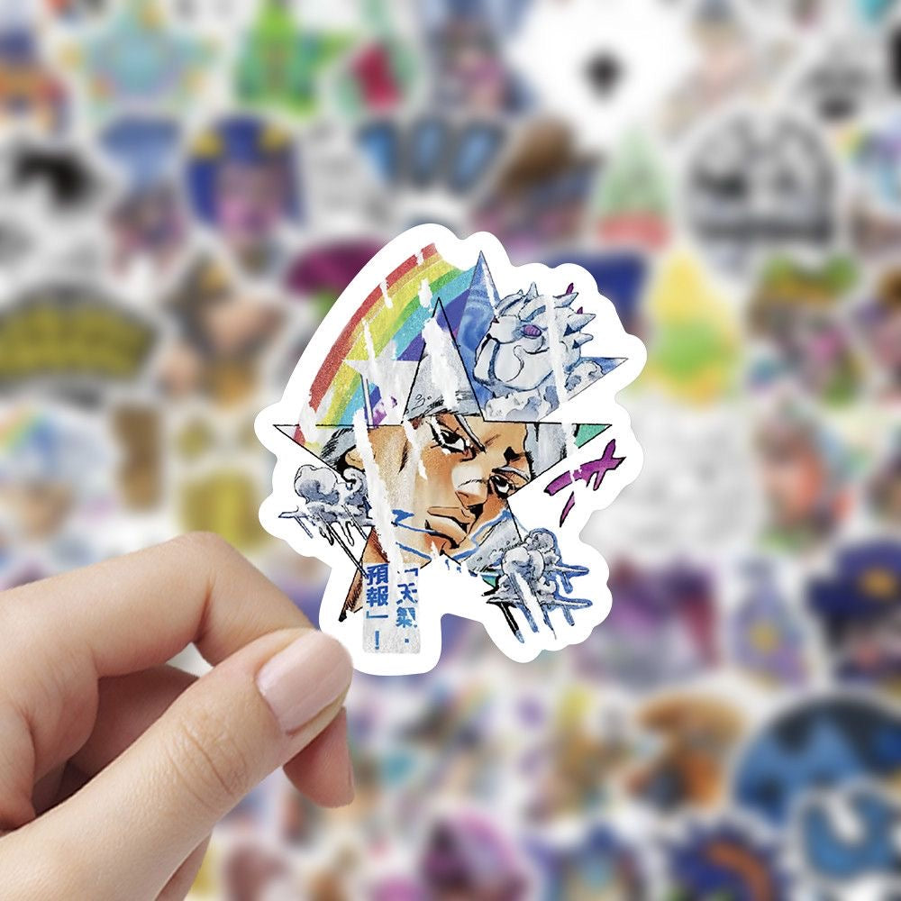 100Pcs Jojo's Bizarre Adventure Star Stickers