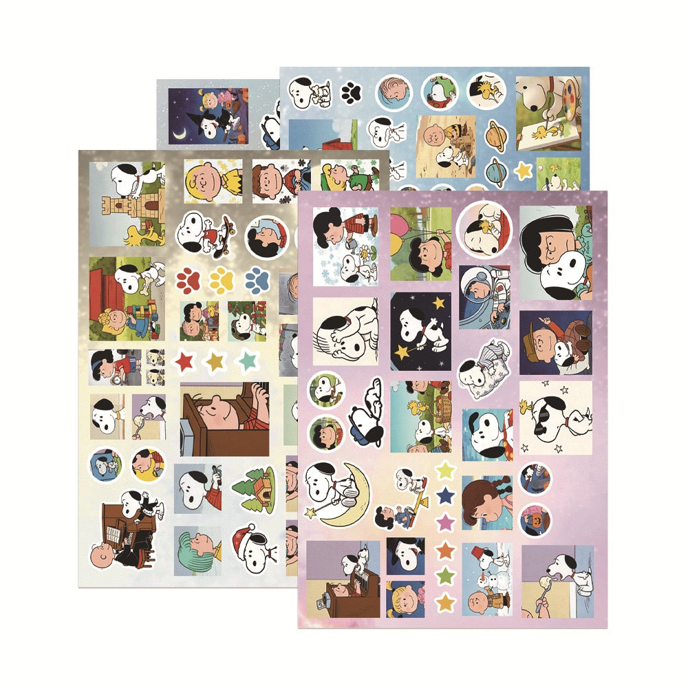 8 Sheets Snoopy Stickers