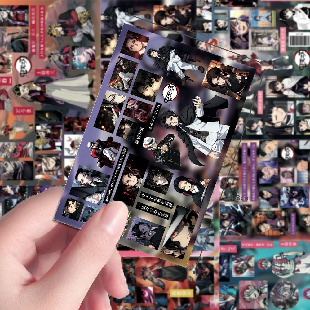 8 Sheets Demon Slayer Stickers D