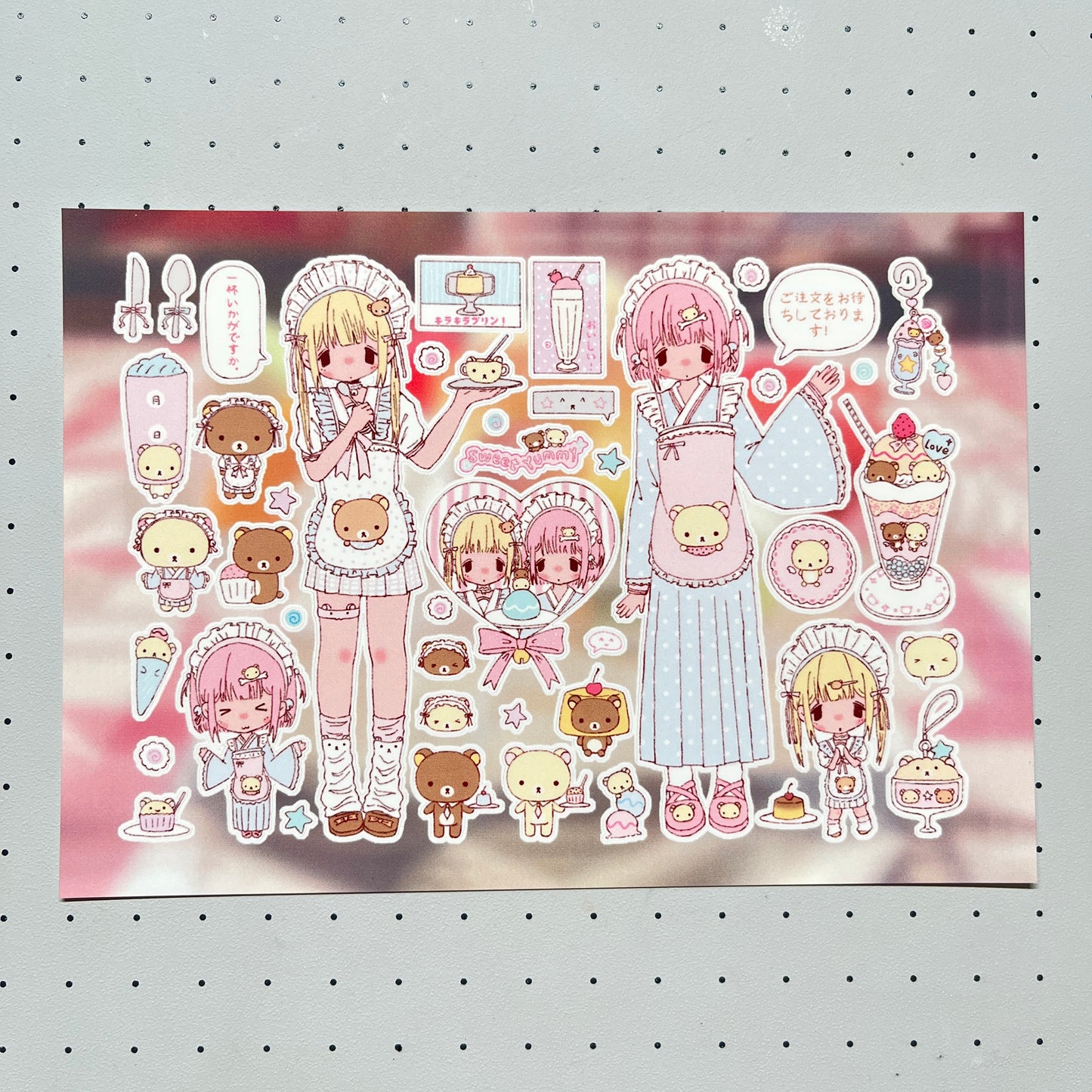 8 Sheets Vintage Rilakkuma Theme for Girls Sticker Sheets