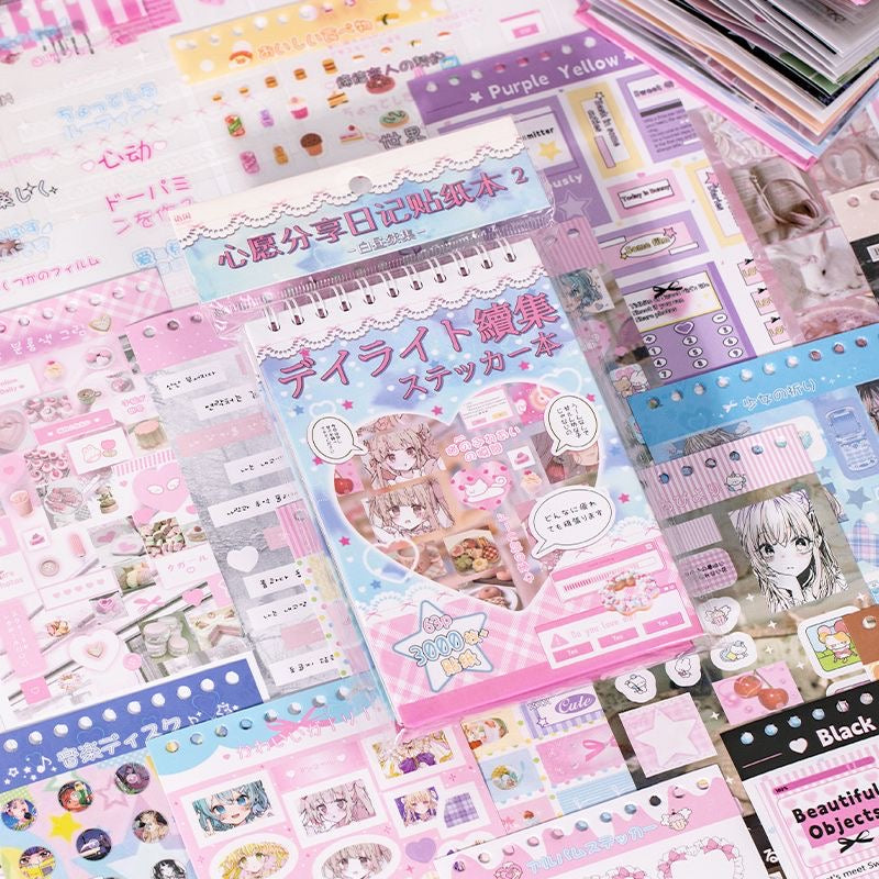 63 Sheets/Piece Deco Kpop Sticker Book