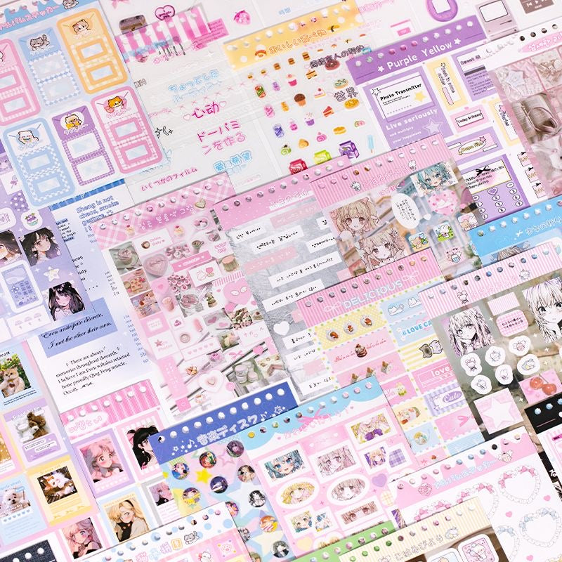63 Sheets/Piece Deco Kpop Sticker Book