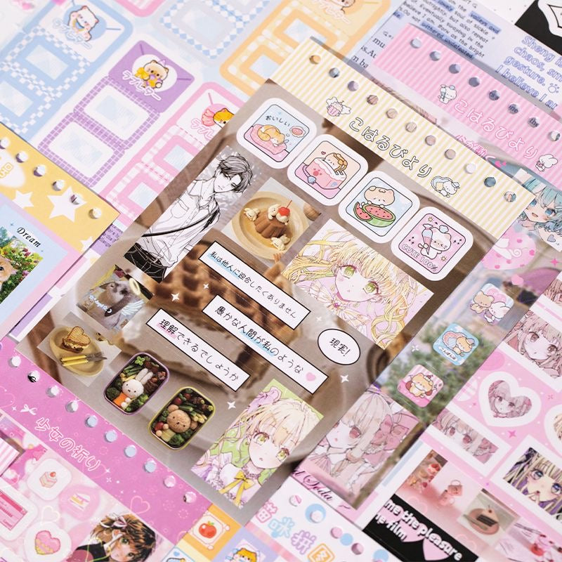 63 Sheets/Piece Deco Kpop Sticker Book