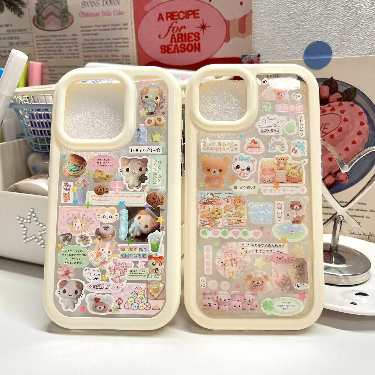 Rilakkuma Mashumaro Handmade Sticker Phone Case
