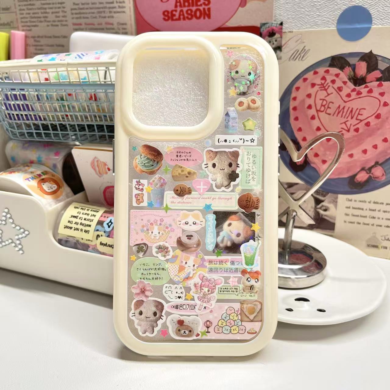 Rilakkuma Mashumaro Handmade Sticker Phone Case