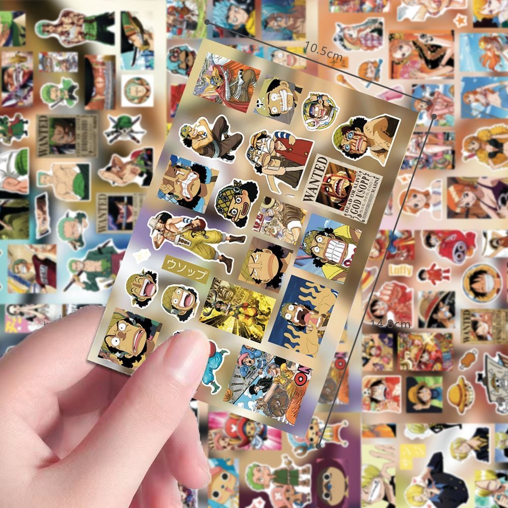8 Sheets One Piece Stickers
