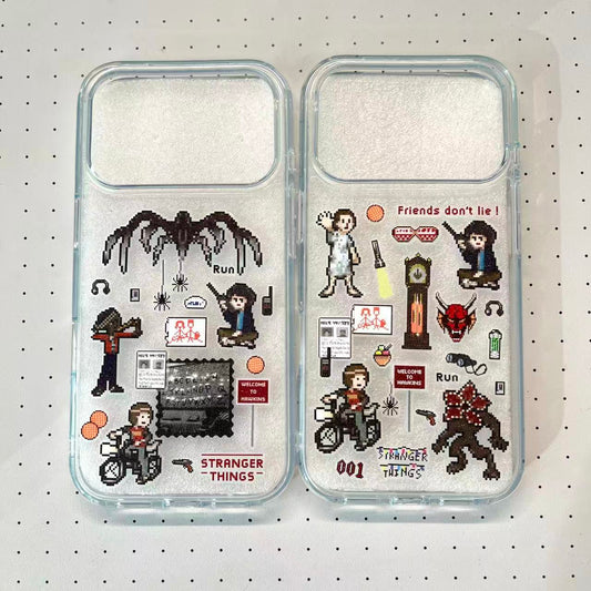 Stranger Things Handmade Sticker Phone Case (Resin Version)