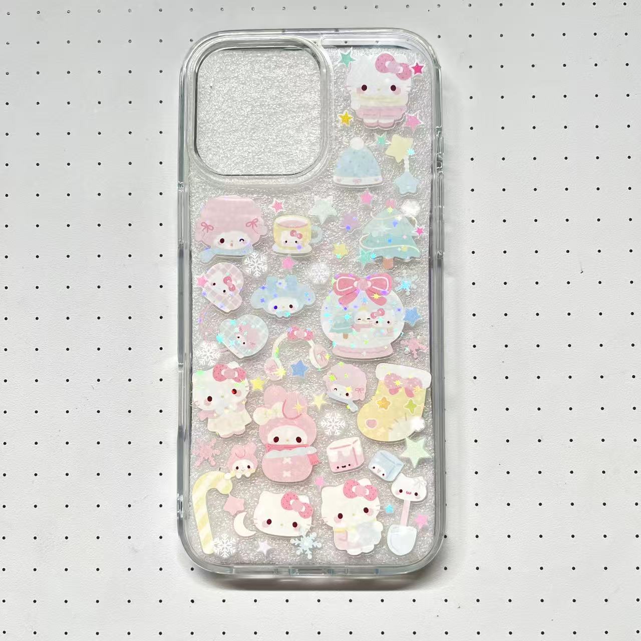 Pompompurin Kitty Mymelody Piano Handmade Sticker Phone Case (Resin Ver.)