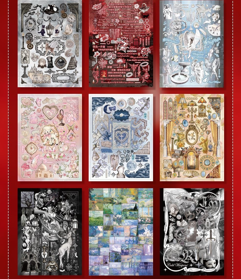 27Pages White Ember Prelude Sticker Book
