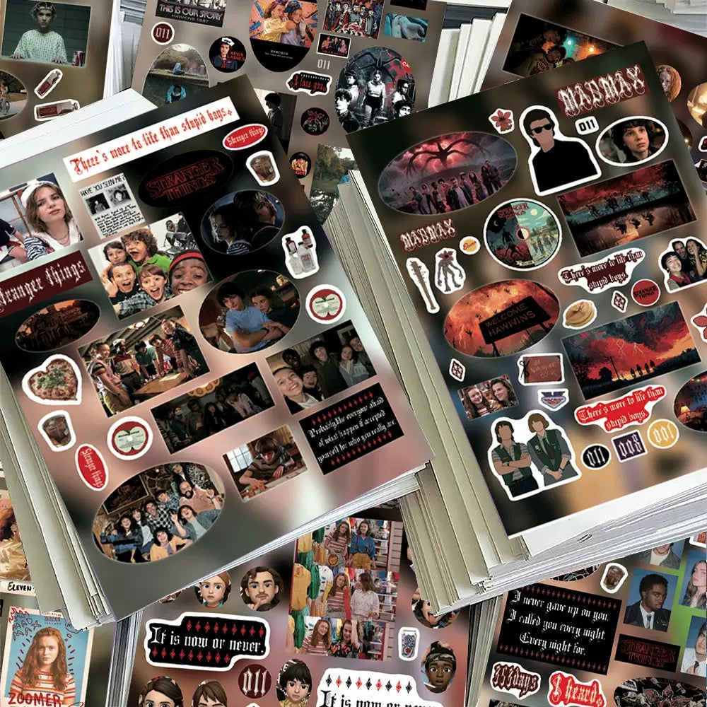 8 Sheets Stranger Things Stickers B