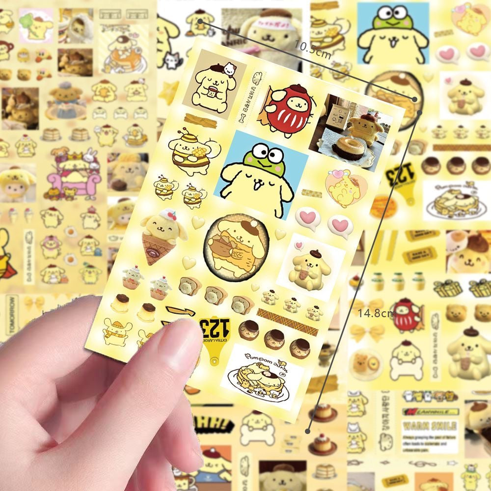 8 Sheets Pompompurin Stickers Style C