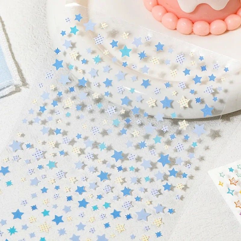 6 Sheets Star Deco Stickers
