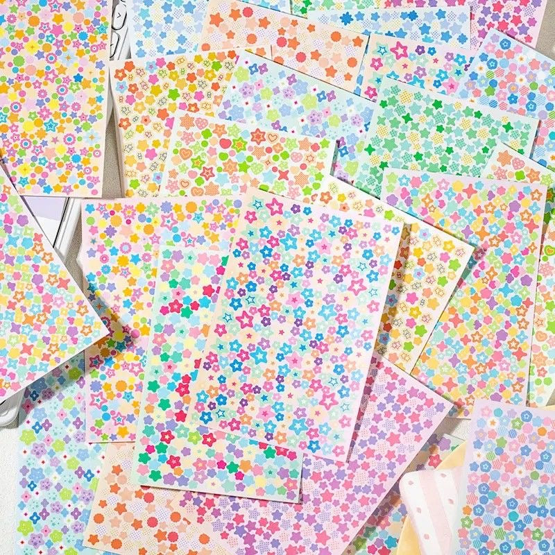 6 Sheets Star Deco Stickers