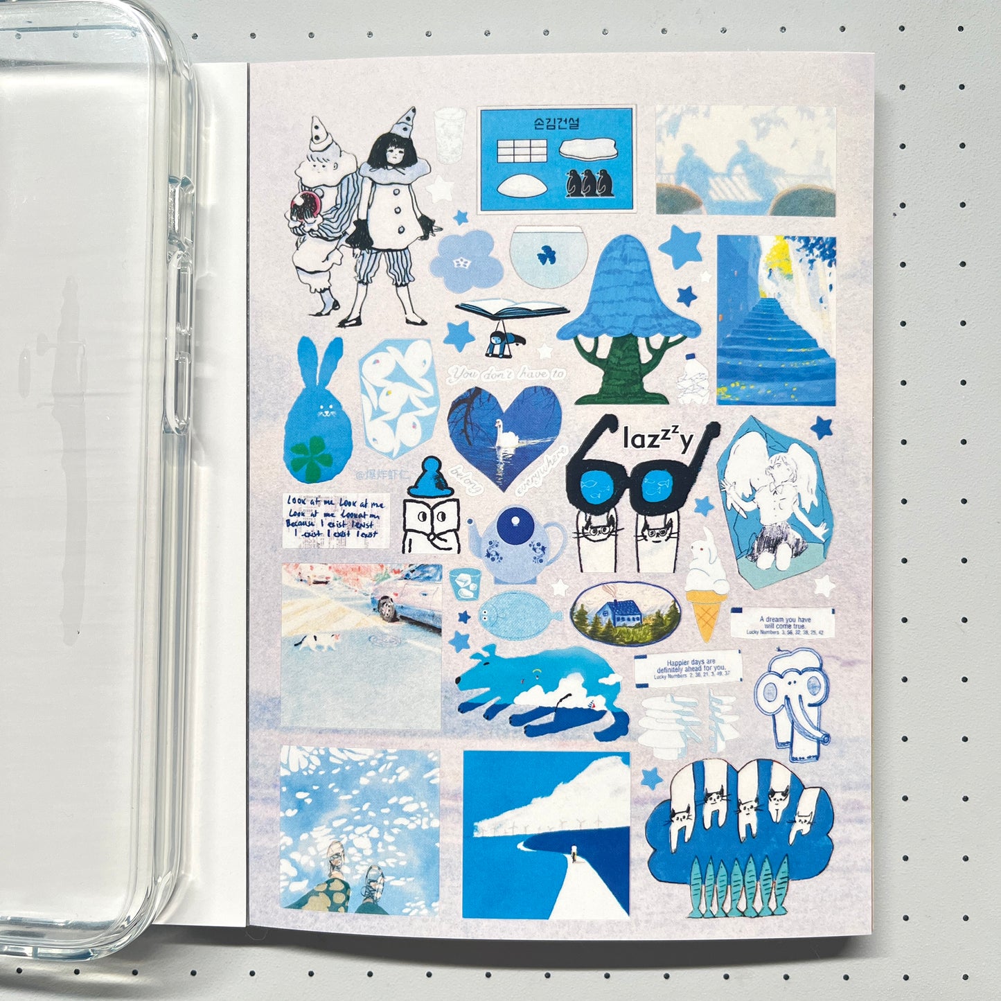 【Limited Edition 9】Steal a moment of leisure Sticker Book Handmade Sticker Phone Case