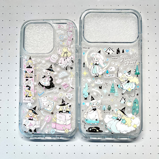 Little Witch Handmade Sticker Phone Case (Resin Ver.)