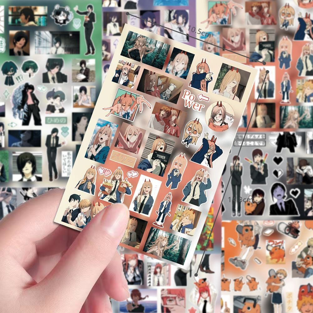 8 Sheets ‌Chainsaw Man Stickers