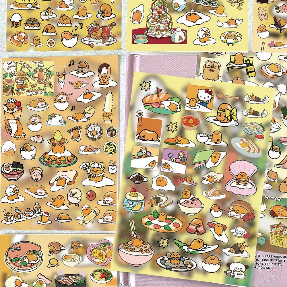 8 Sheets Gudetama‌ Stickers