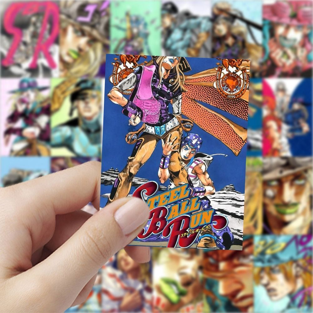 60Pcs JoJo's Bizarre Adventure Steel Ball Run Stickers