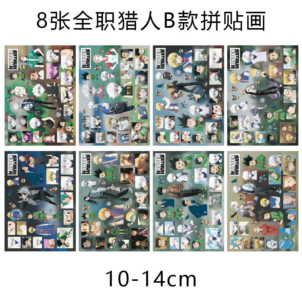 8 Sheets HUNTER×HUNTER Stickers